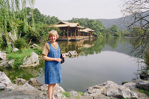 Di at Lake